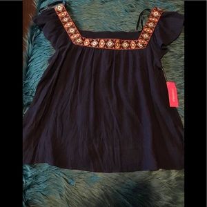 Embroidered top